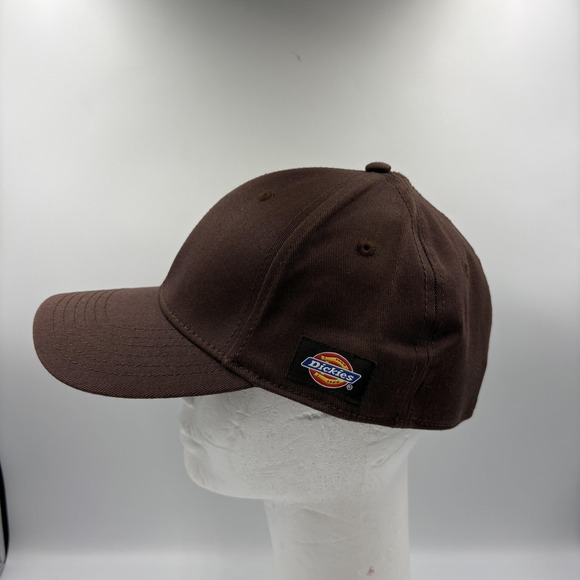 Dickies Hat Cap Fitted Mens One Size Brown Twill Baseball Workwear Stretch Fit - Picture 2 of 10
